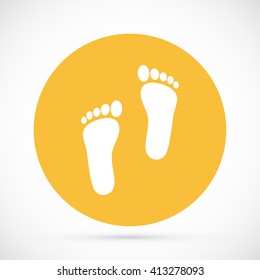 foot vector icon