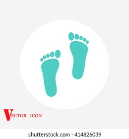 foot vector icon