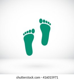 foot vector icon
