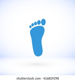 foot vector icon