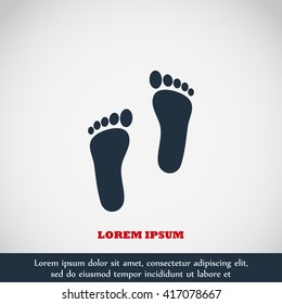 foot vector icon