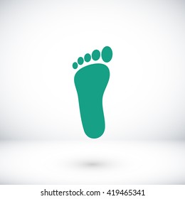 foot vector icon