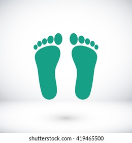foot vector icon