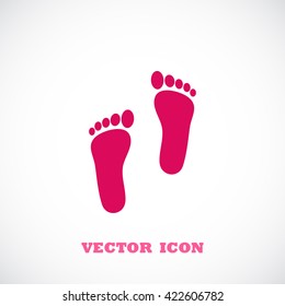 foot vector icon