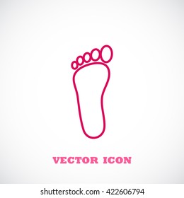 foot vector icon