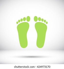 foot vector icon