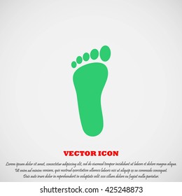 foot vector icon