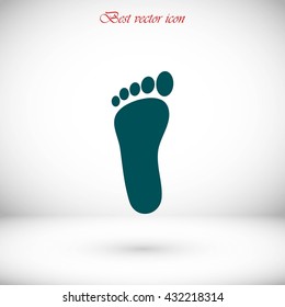 foot vector icon
