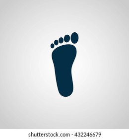 foot vector icon