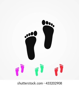 foot vector icon
