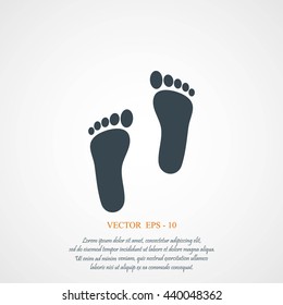 foot vector icon