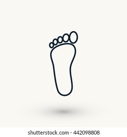 foot vector icon