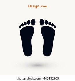 foot vector icon