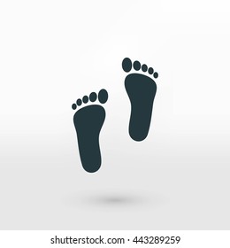 foot vector icon