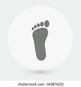 foot vector icon