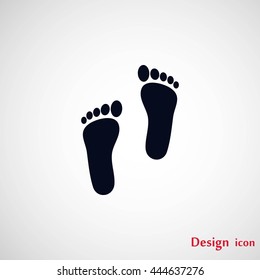 foot vector icon