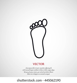 foot vector icon