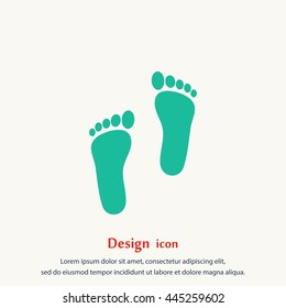 foot vector icon