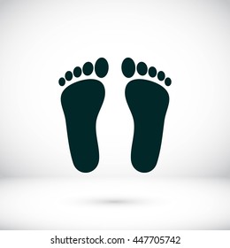 foot vector icon