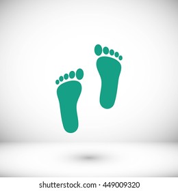 foot vector icon