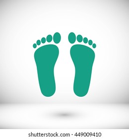 foot vector icon