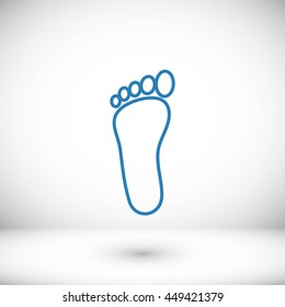 foot vector icon