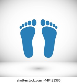 foot vector icon