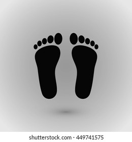 foot vector icon