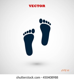 foot vector icon
