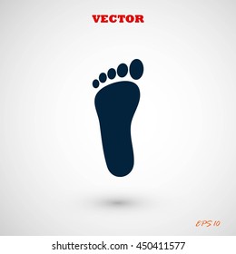 foot vector icon