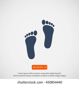 foot vector icon