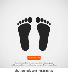 foot vector icon