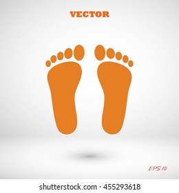foot vector icon