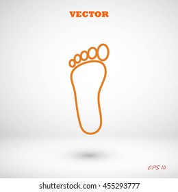 foot vector icon