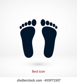 foot vector icon