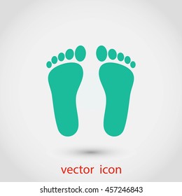 foot vector icon