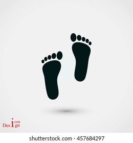 foot vector icon