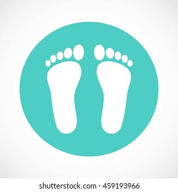 foot vector icon