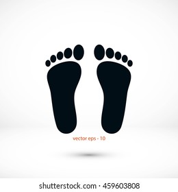 foot vector icon