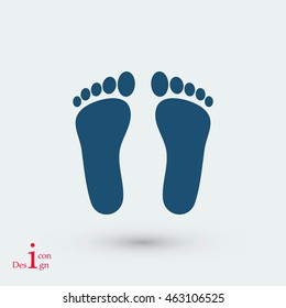 foot vector icon
