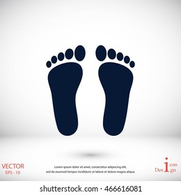 foot vector icon