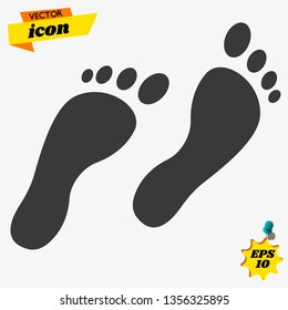foot vector icon, flat design best vector icon
