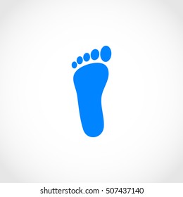 foot vector icon, flat design best vector icon