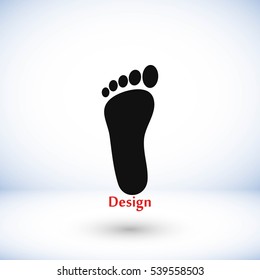 foot vector icon, flat design best vector icon