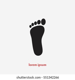 foot vector icon, flat design best vector icon