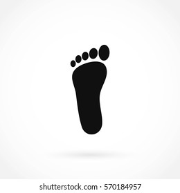 foot vector icon, flat design best vector icon