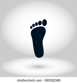 foot vector icon, flat design best vector icon