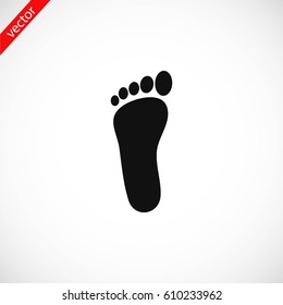 foot vector icon, flat design best vector icon