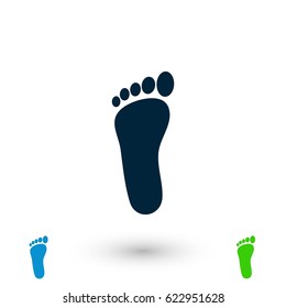 foot vector icon, flat design best vector icon