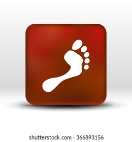 foot vector icon human footprint logo symbol.